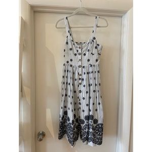 Maeve button down striped a-line dress, Size 4.